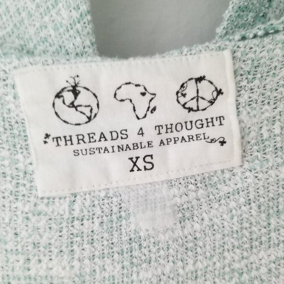 Threads 4 Thoughts Hooded Activewear Pullover Top Jacket Womens Size XS - Picture 7 of 10